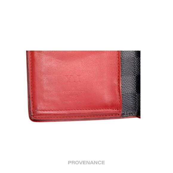 🔴 Louis Vuitton Brazza Long Wallet - Damier Graphite Red - Picture 7 of 8